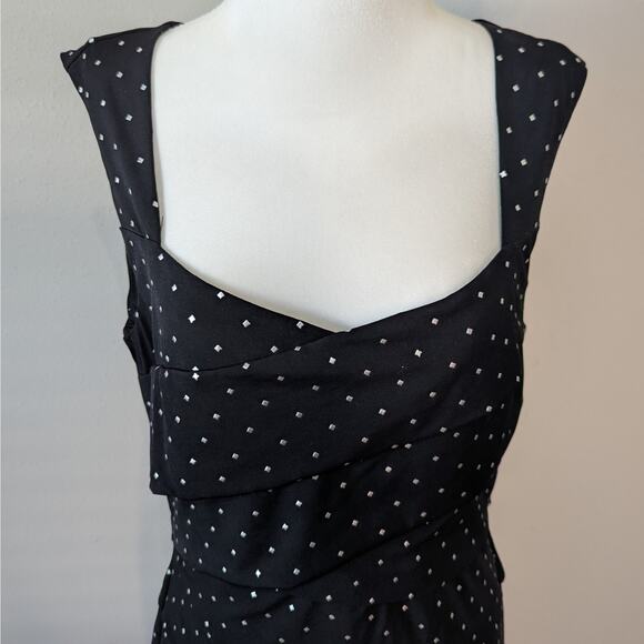 White House Black Market Black Instantly Slimming Sweetheart Sleeveless Dress 12 - Picture 2 of 9